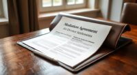 divorce mediation settlement template