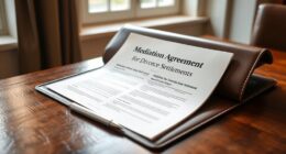 divorce mediation settlement template