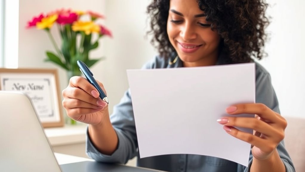 divorce name change procedures