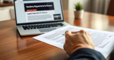 divorce residency requirement guidelines