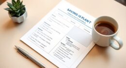 divorce savings plan worksheet