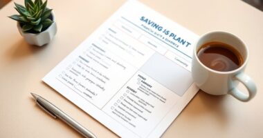 divorce savings plan worksheet