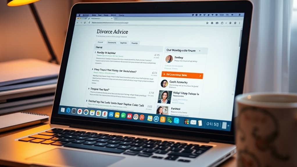divorce support online forums