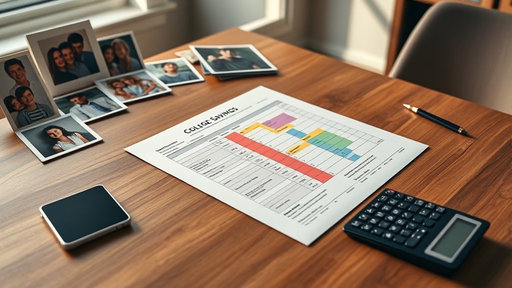 divorced families college planning