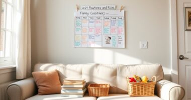 establishing household routines and rules
