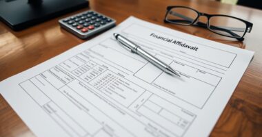 financial affidavit completion tips