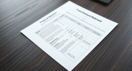 financial disclosure template guidelines