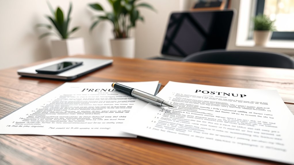 marriage agreement document types