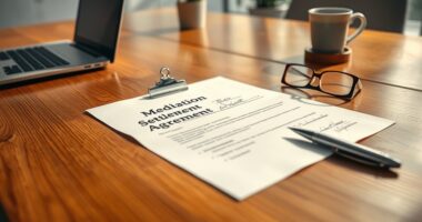 mediation agreement settlement template