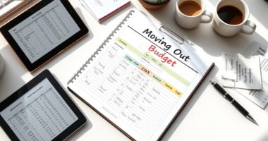 newly single moving budget