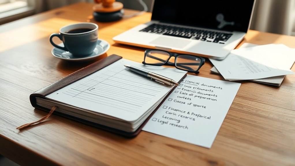 pre divorce preparation checklist