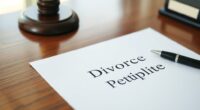 self filed divorce petition template