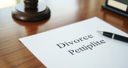 self filed divorce petition template