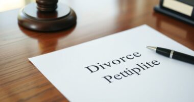 self filed divorce petition template