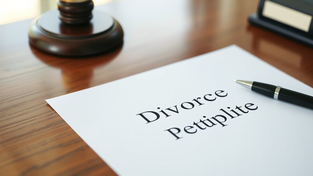 self filed divorce petition template