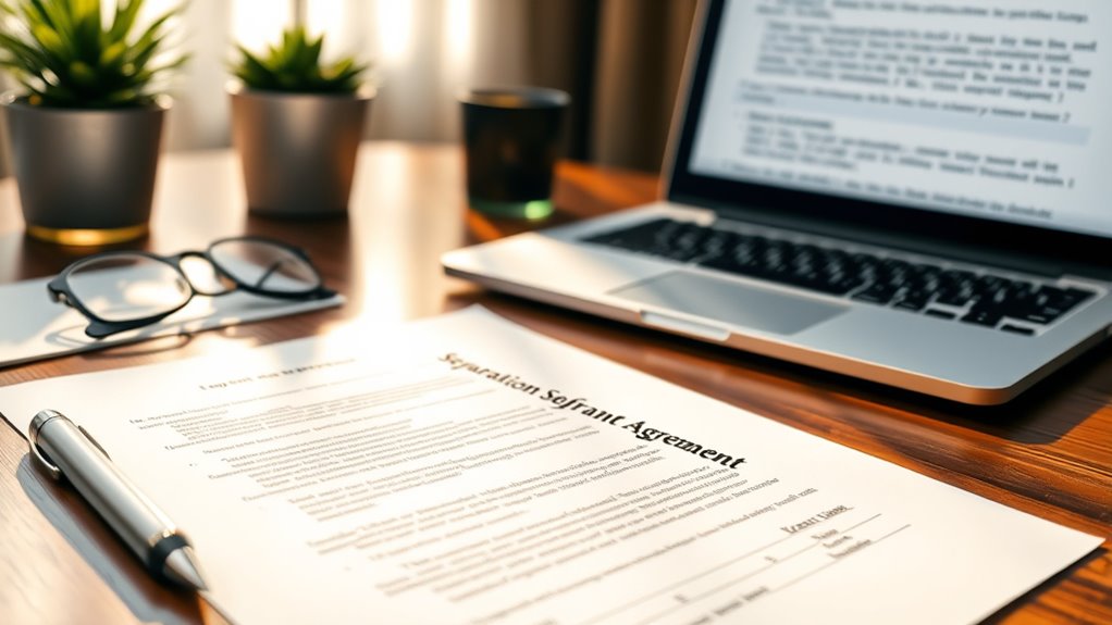 separation agreement for stability