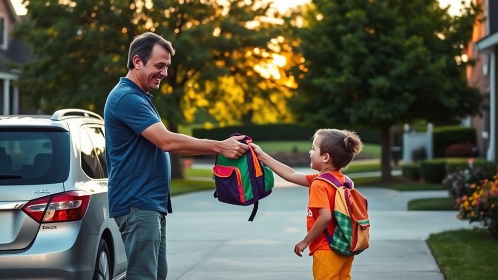 stress free custody exchanges