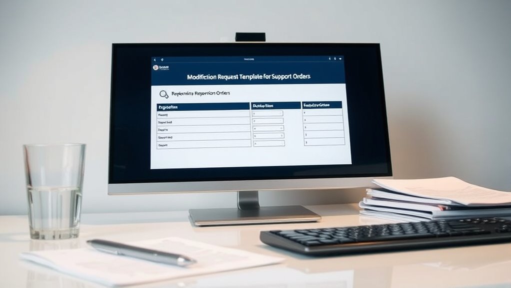 support order modification form