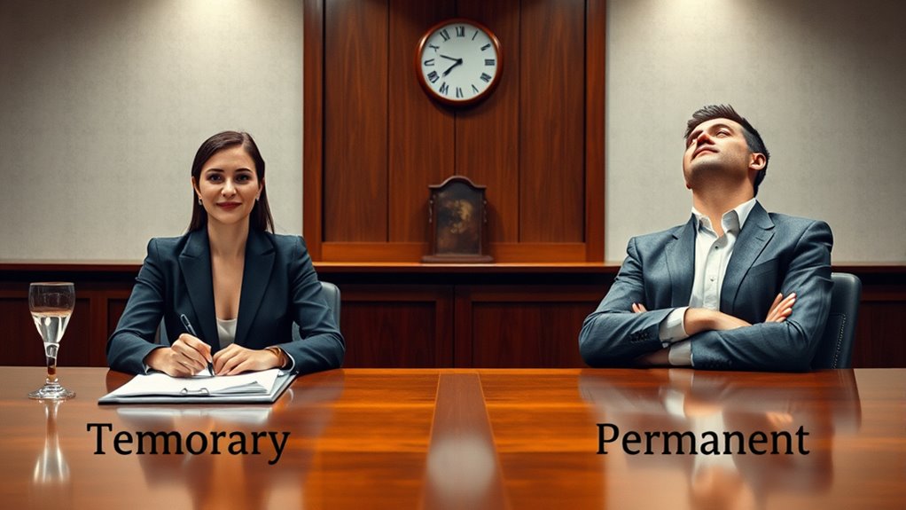 temporary vs permanent support