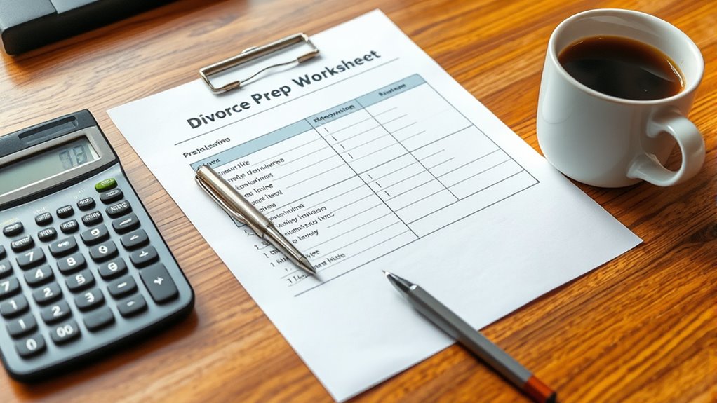 thorough divorce financial preparation