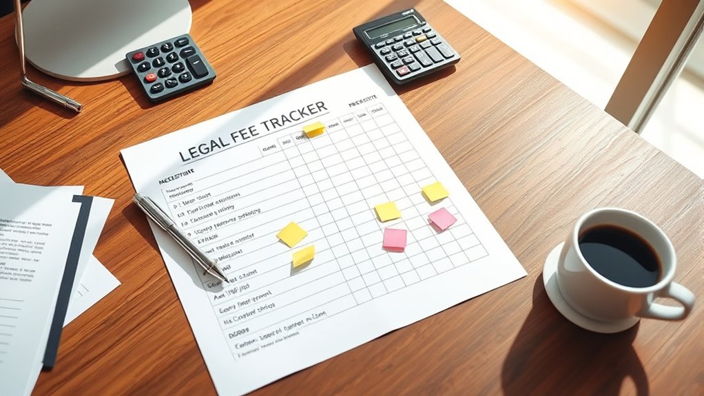 track divorce legal expenses effectively