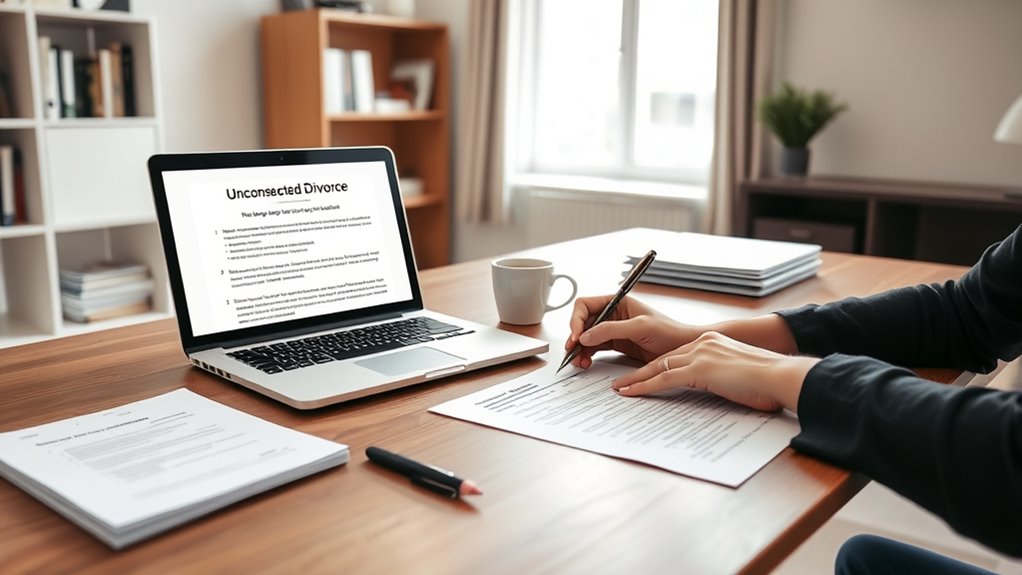 uncontested divorce process simplified