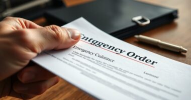 urgent custody order template