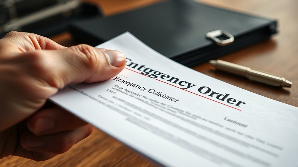 urgent custody order template