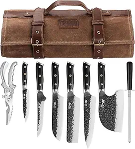 Chef Knife Set with Accessories and Carry Bag