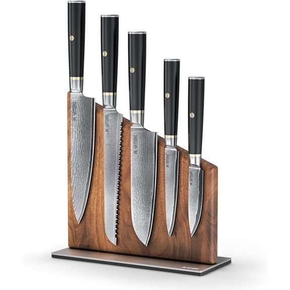 Yatoshi Magnetic Japanese Knife Block Set (6 pcs)