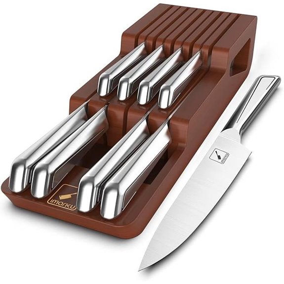 imarku 10-Piece Japanese Stainless Steel Knife Set