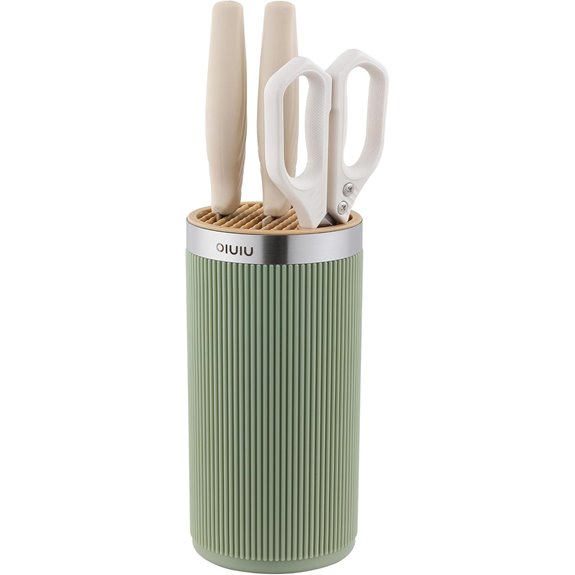 OLULU Round Knife Block Holder for Countertop
