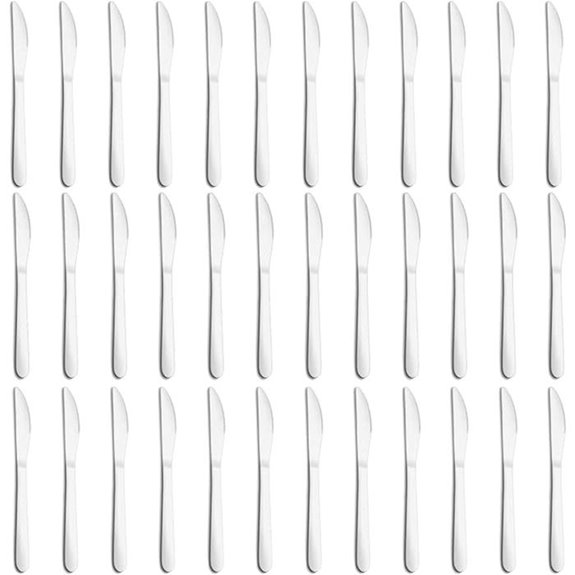 36-Piece Stainless Steel Butter Knife Set
