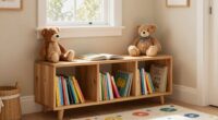 calm familiar kids bookshelf