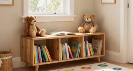 calm familiar kids bookshelf