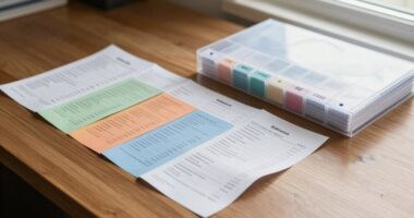 child expense receipt organization