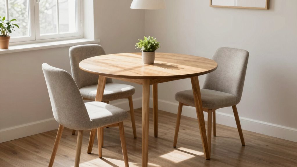 compact elegant minimalist dining