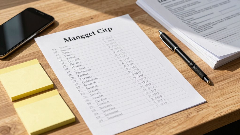 create a divorce contact list