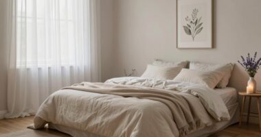 create a peaceful bedroom