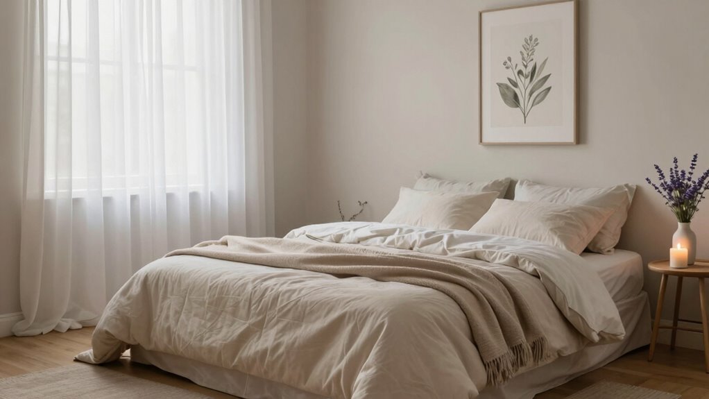 create a peaceful bedroom