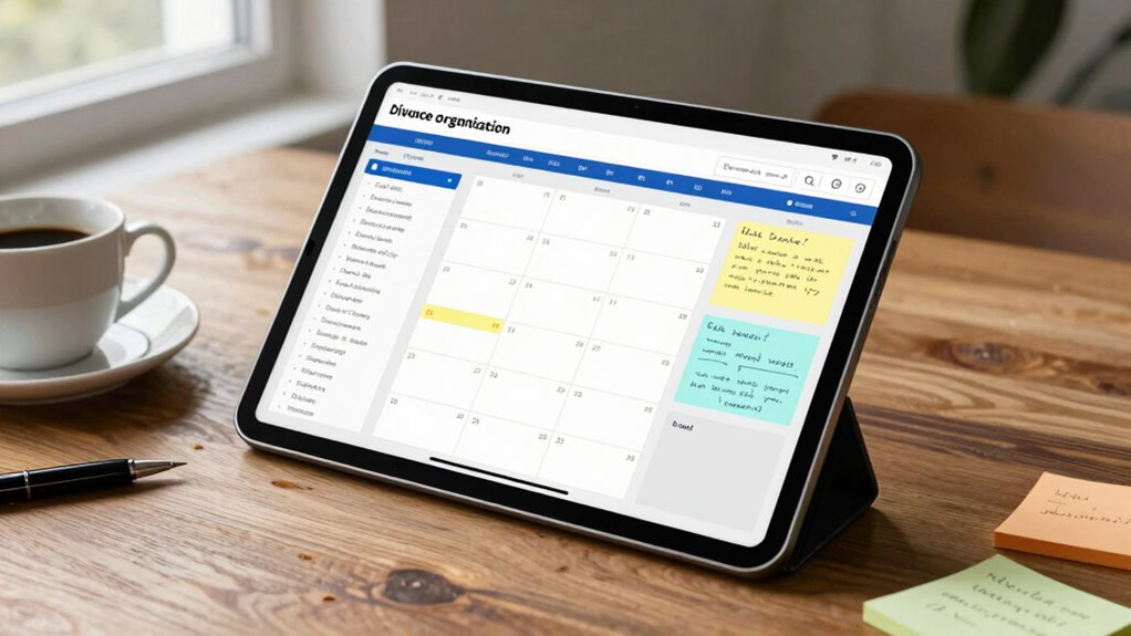digital planner for divorce
