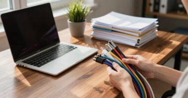 dividing home office equipment
