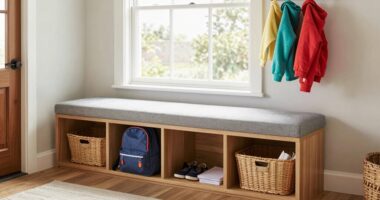 entryway bench for custody gear