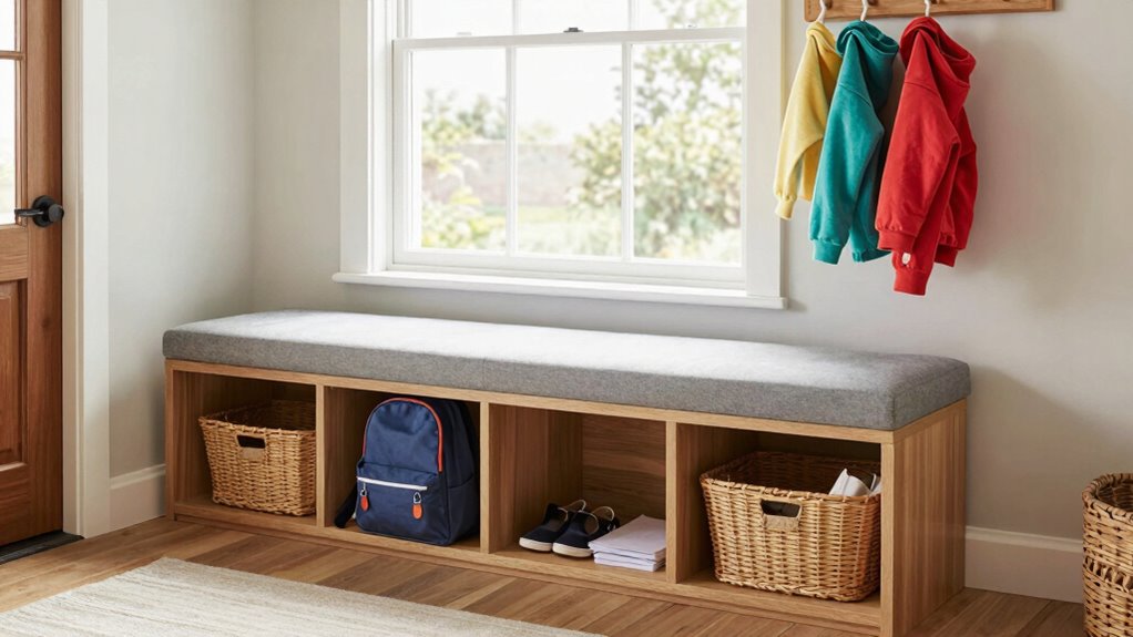 entryway bench for custody gear