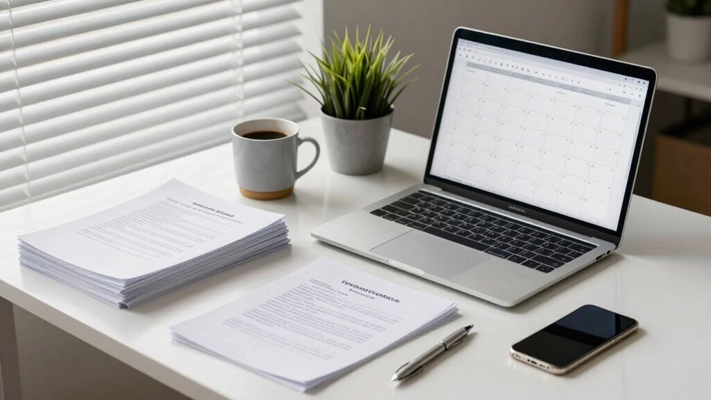 establish weekly administrative tasks