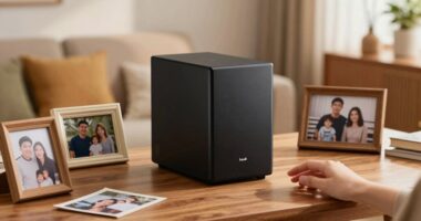 family photo backup device