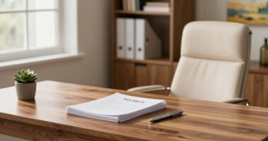 ideal desk for paperwork