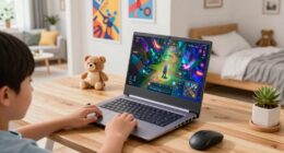 kid friendly dual home gaming laptop