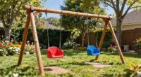 new backyard swing set