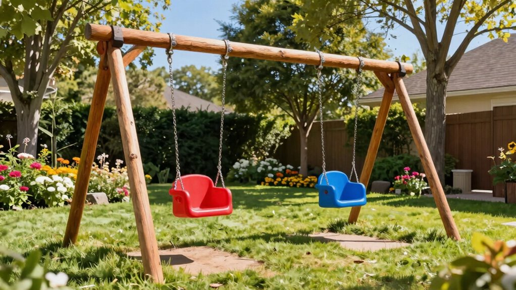 new backyard swing set